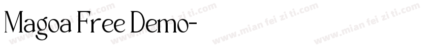Magoa Free Demo字体转换